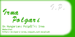 irma polgari business card